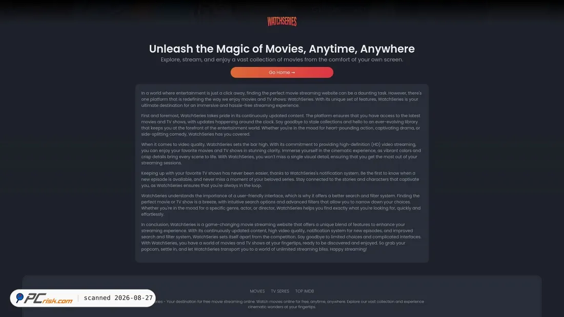 Screenshot of watchseries.show
