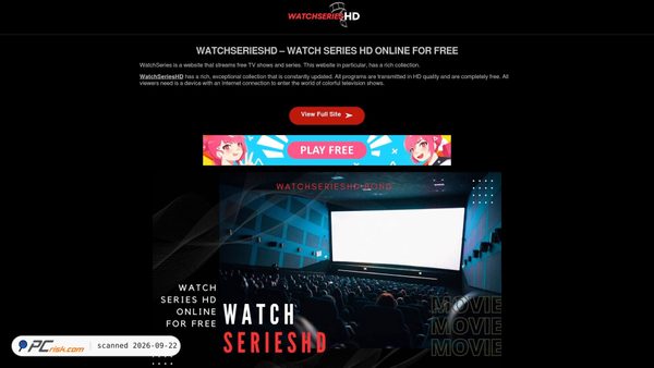 Captura de watchserieshd.bond