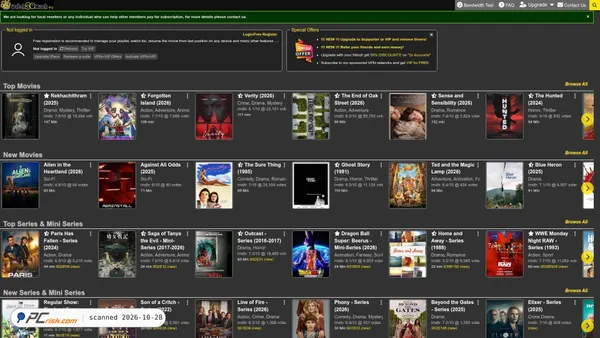 Capture d’écran de watchsomuch.tv
