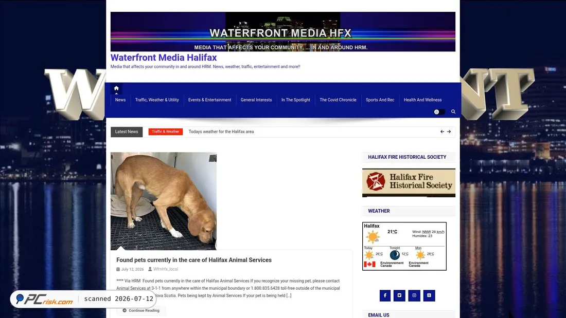 Screenshot of waterfrontmediahfx.the902hxir.ca