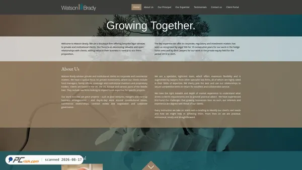 watsonbrady.com screenshot