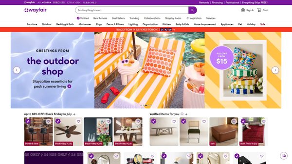 wayfair.com screenshot
