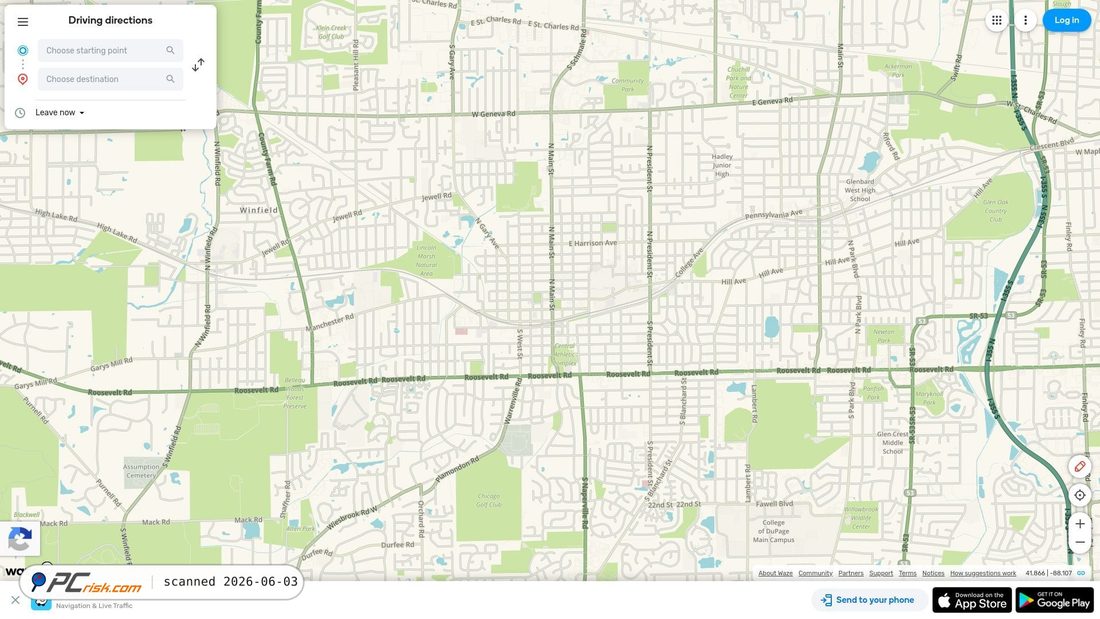 Screenshot of waze.com