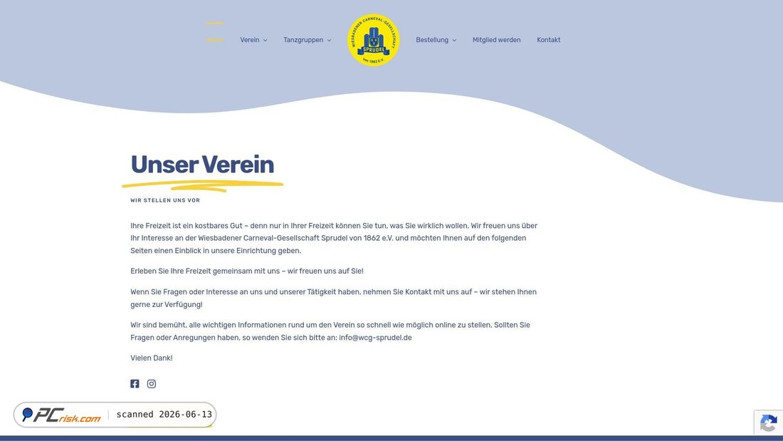 Screenshot of wcg-sprudel.de