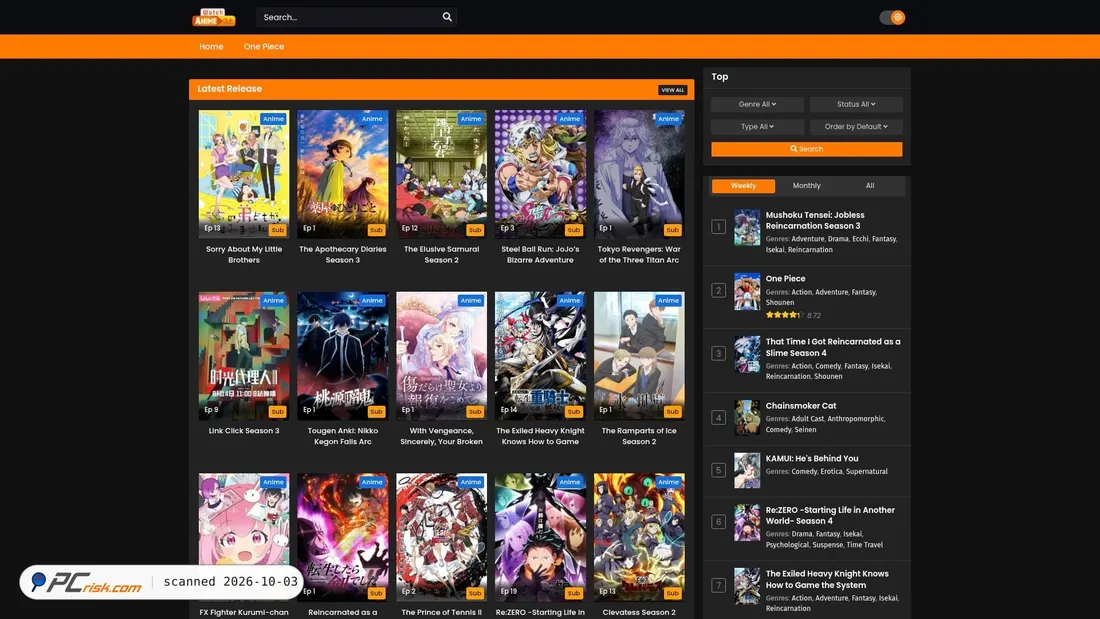 Screenshot von wcoflix.io