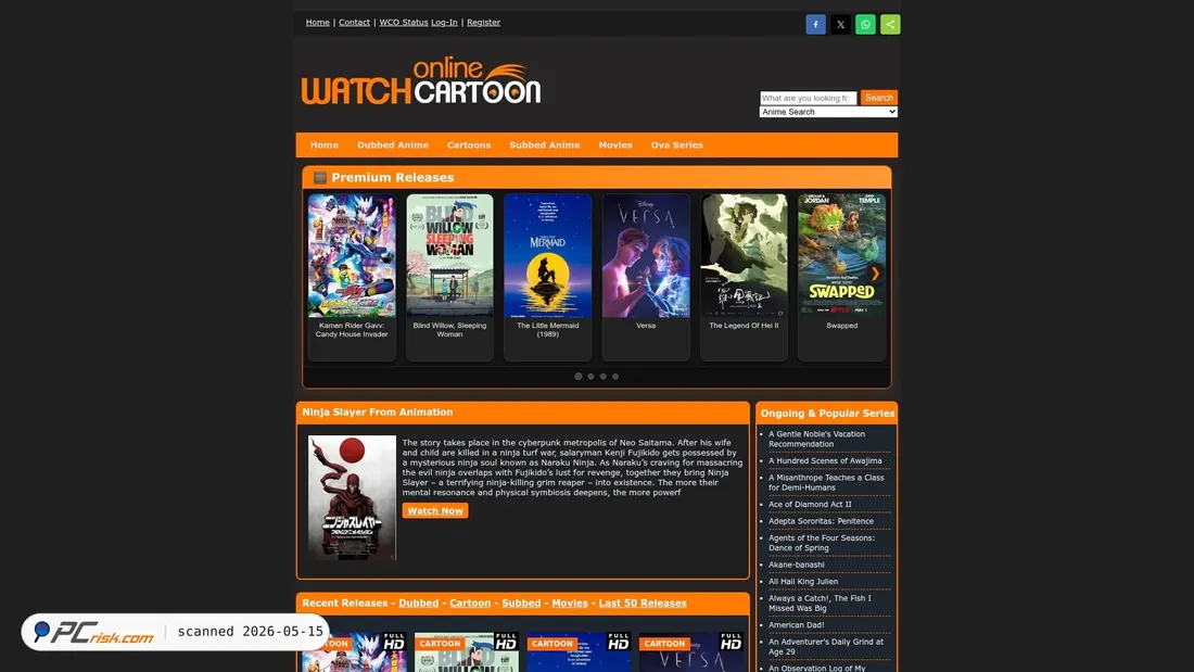 Screenshot of wcoflix.tv