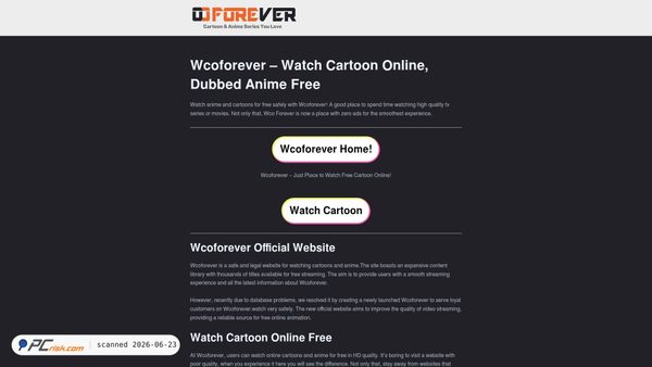wcoforever.watch screenshot