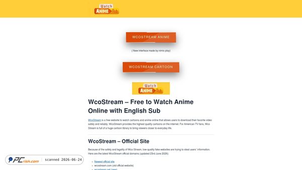 wcostream.one screenshot