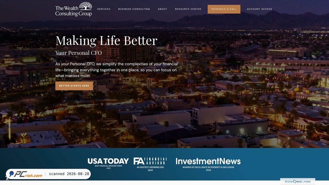 Screenshot von wealthcgaz.com