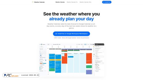 weathercalendar.io screenshot
