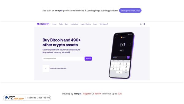 Screenshot di web-kra-ken-login-docs.tem3.io