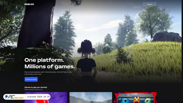 web.roblox.com Screenshot