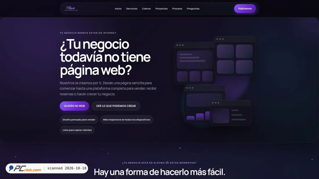 Captura de ecrã de web.simpservices.com