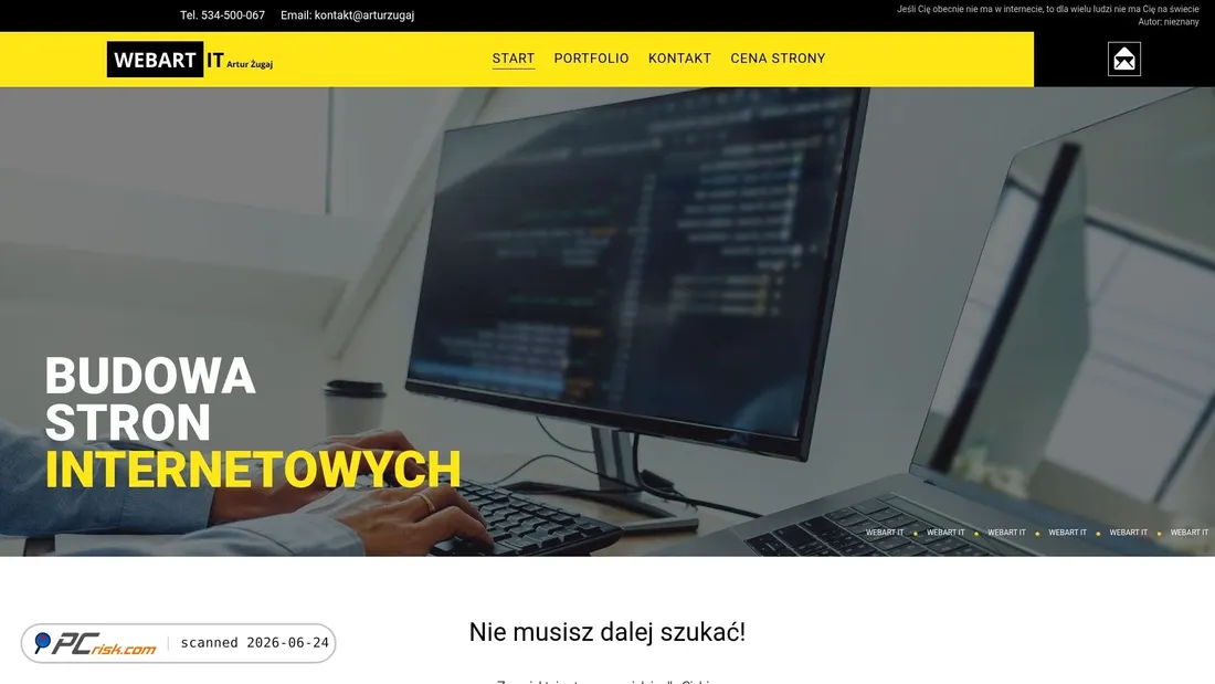 Screenshot of webart-it.pl