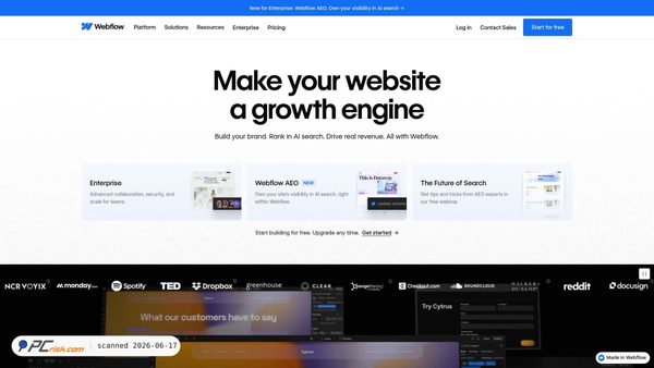 webflow.com screenshot