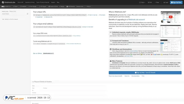 webhook.site screenshot