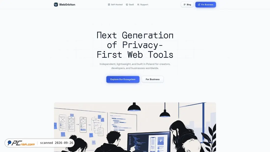 Screenshot of weborbiton.com