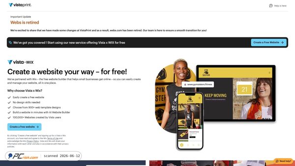 webs.com screenshot