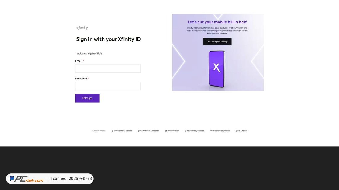 Screenshot of webservice000auth-xfinity.weebly.com