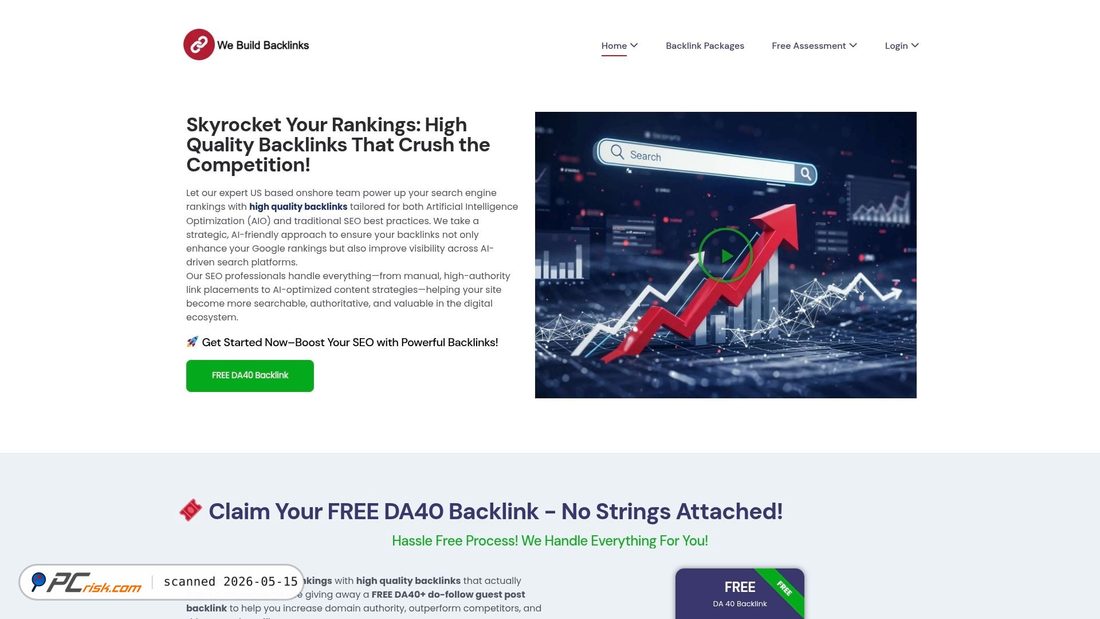 Screenshot of webuildbacklinks.com