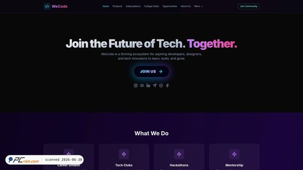 wecodecommunity.com screenshot