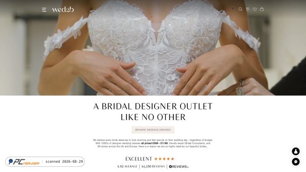 Screenshot di wed2b.com