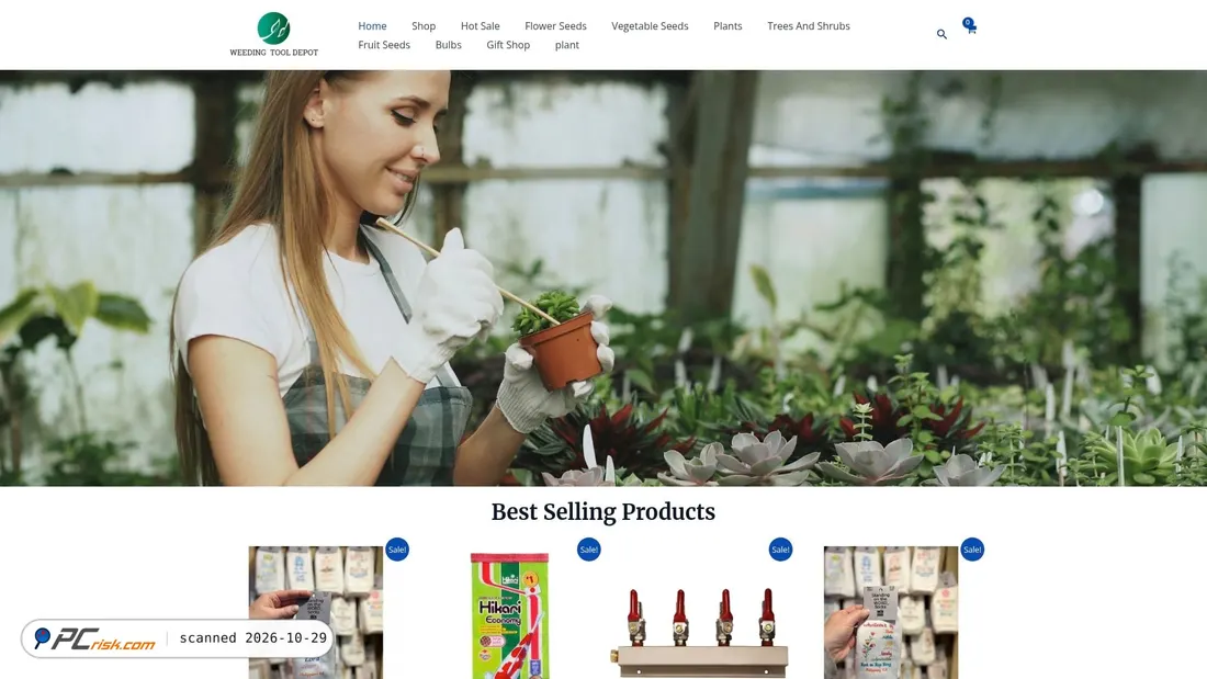 Screenshot of weedingtooldepot.com