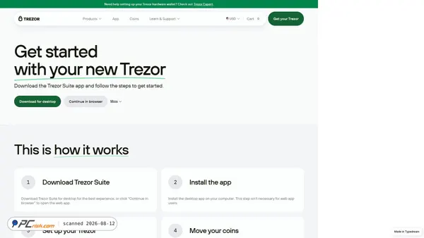 welcome-begin-trezo-en.typedream.app screenshot