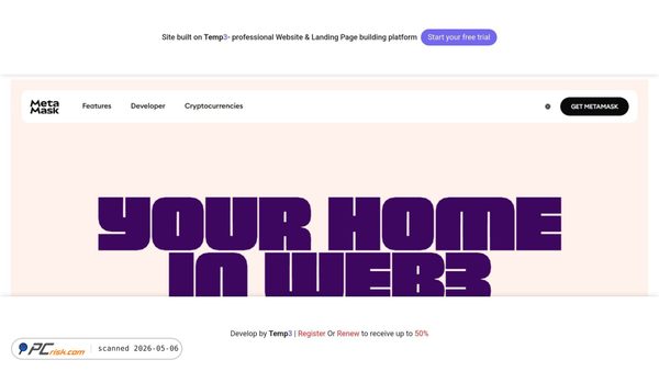 welcome-metamask-en.tem3.io screenshot