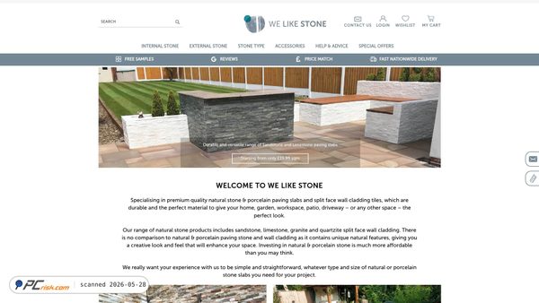welikestone.co.uk screenshot