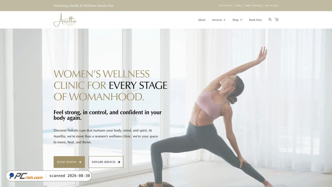 Screenshot von wellnessforwomen.com.au