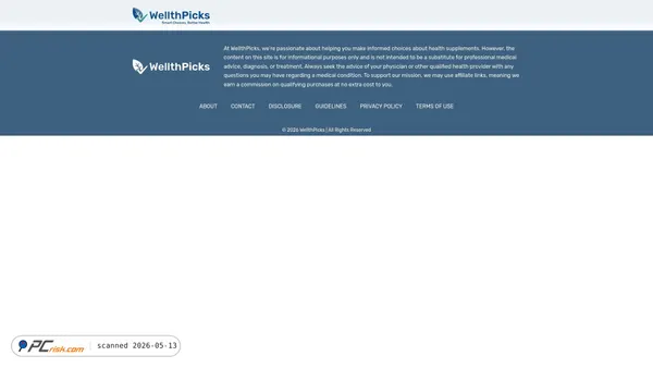wellthpicks.com screenshot