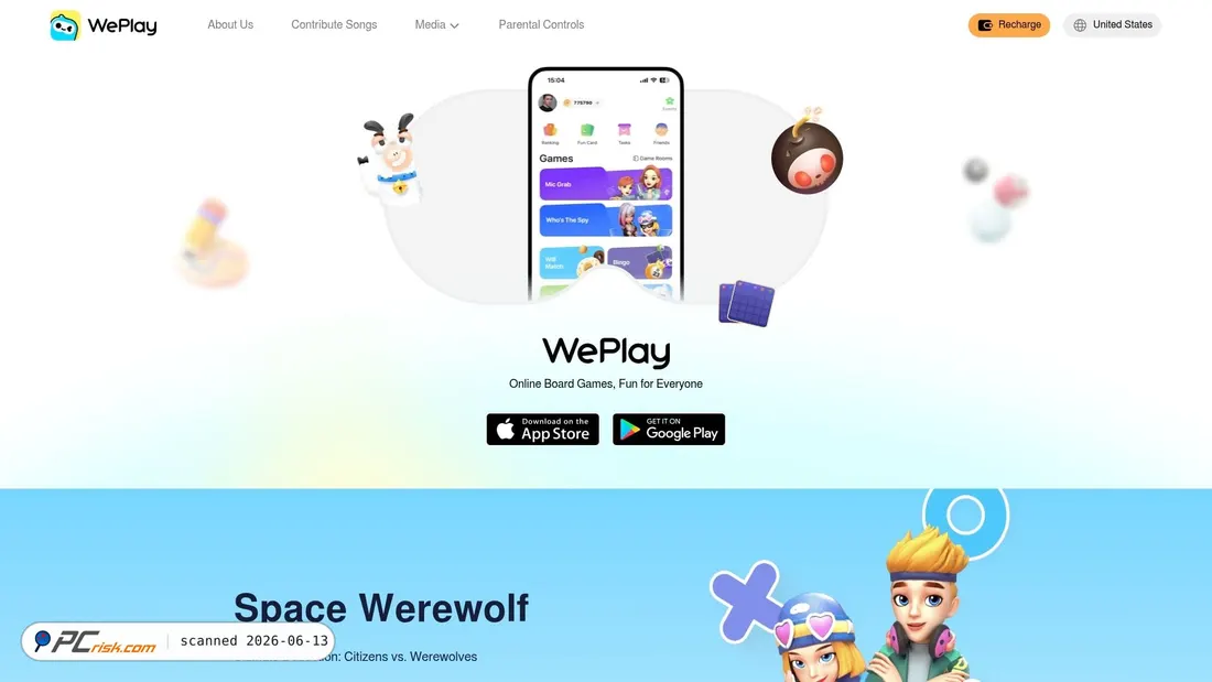 Zrzut ekranu weplayapp.com