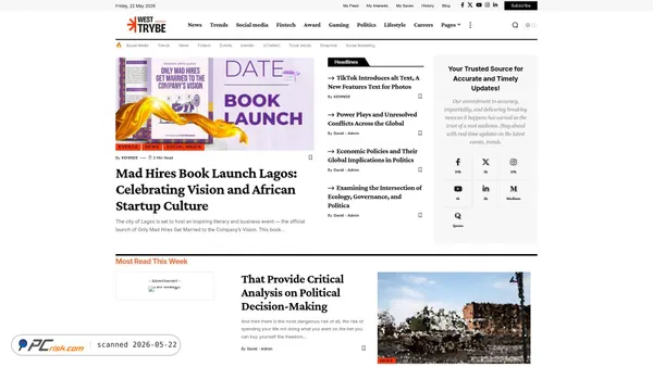 westtrybe.com screenshot