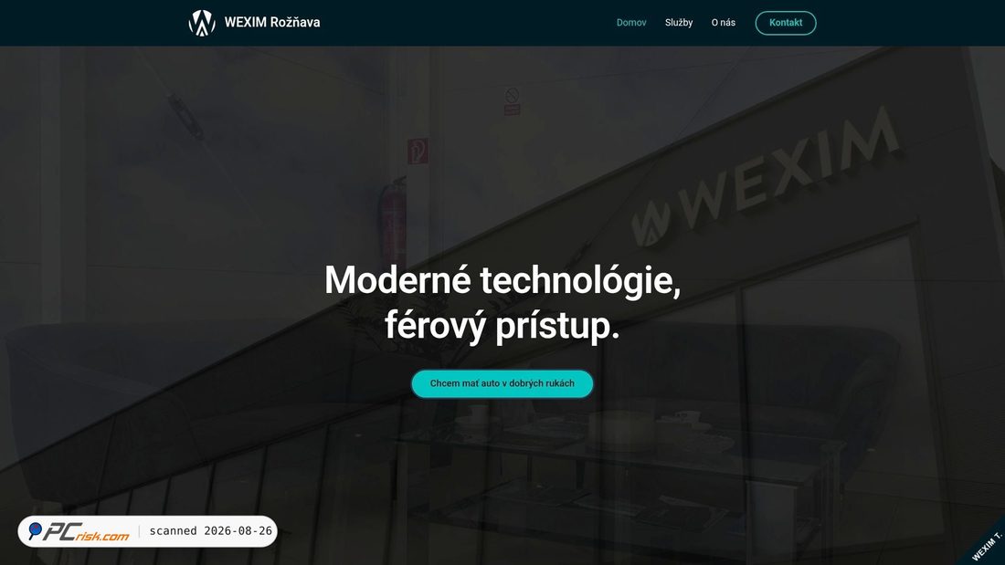 Captura de pantalla de wexim.sk