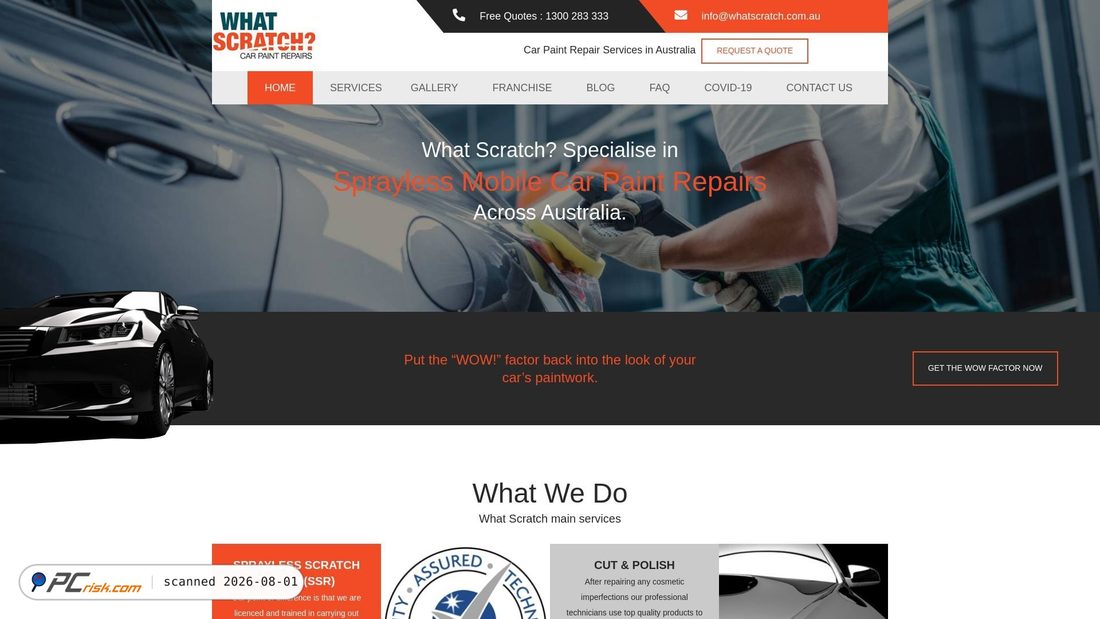 Screenshot of whatscratch.com.au
