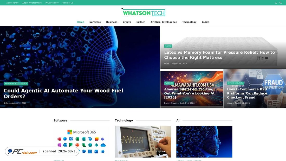 Screenshot of whatsontech.co.uk