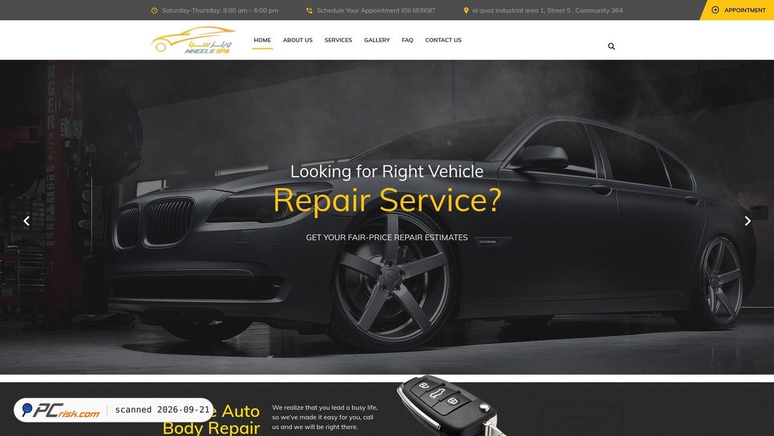 Captura de pantalla de wheelsspa.com