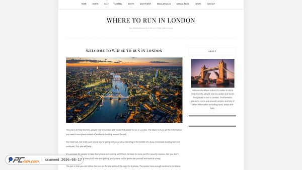 wheretoruninlondon.co.uk screenshot