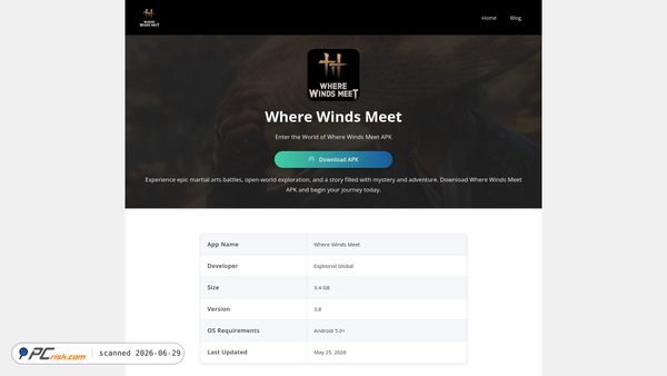 wherewindsmeetapk.com screenshot