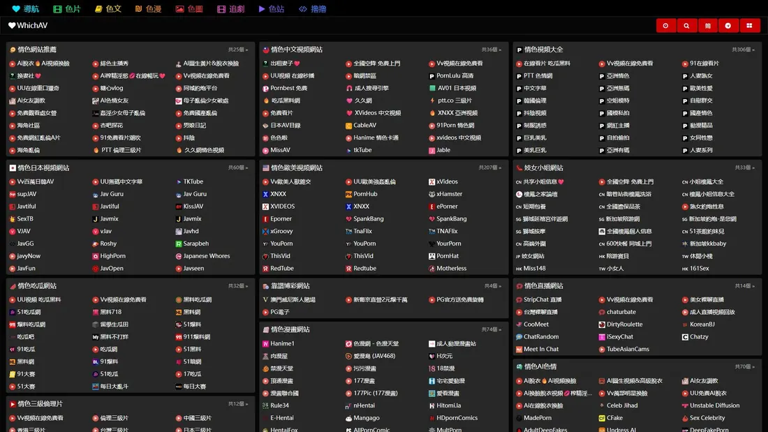 Screenshot von whichav.com
