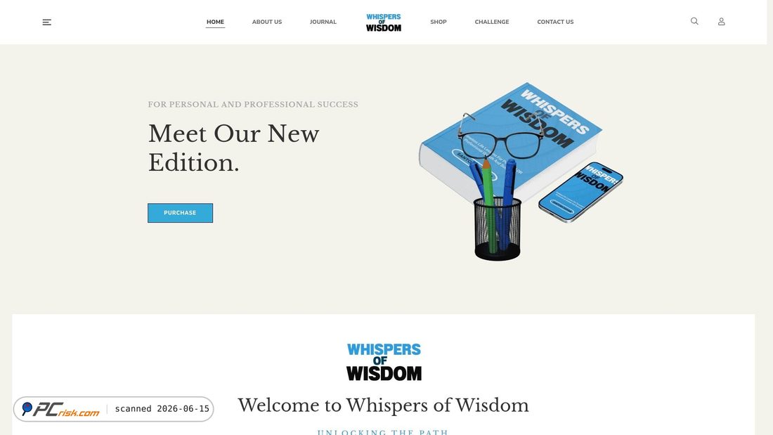 Screenshot of whispersofwisdom.co.uk