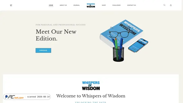 whispersofwisdom.co.uk screenshot