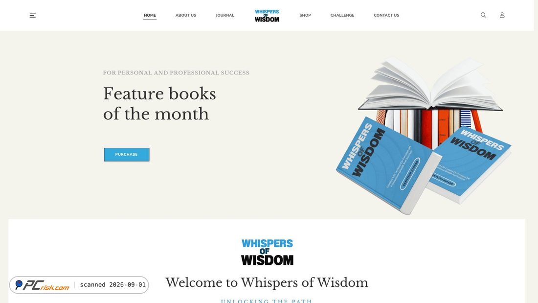 Screenshot van whispersofwisdom.co.uk