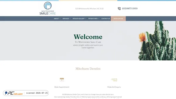whitehorsesmilecare.com.au screenshot