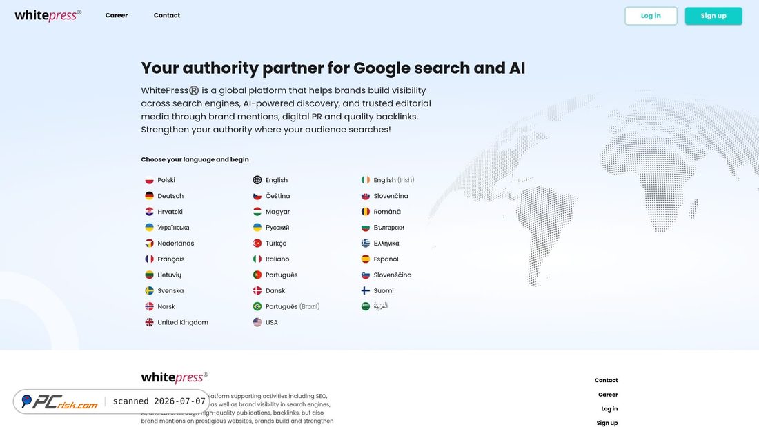 Screenshot of whitepress.com