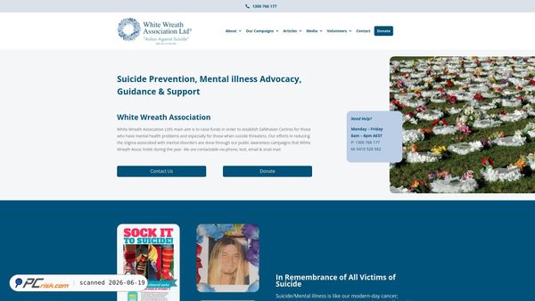 whitewreath.org.au screenshot