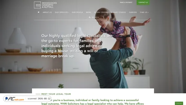 whnsolicitors.co.uk screenshot