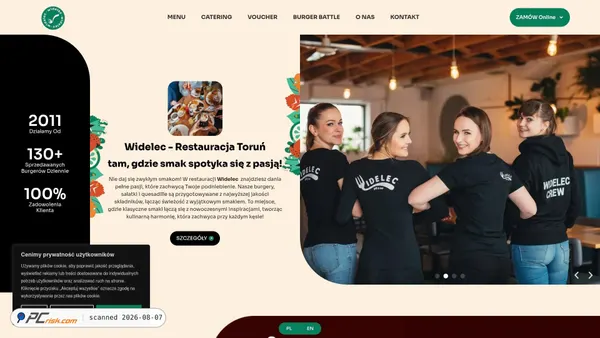widelec.is screenshot