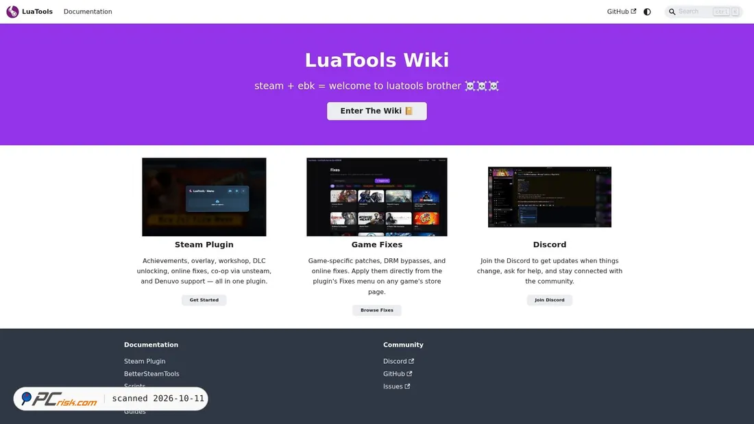 Zrzut ekranu wiki.lua.tools